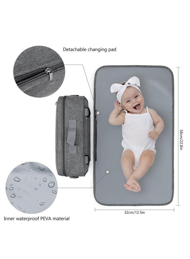 MOMIGO MOMIGO Baby Diaper Caddy Bag with Changing Pad - Diaper Caddy Tote Baby Stroller Bag Nursery Storage Bin for Diapers, Wipes & Toys Mini Diaper Bag for Outdoor  - Image 2