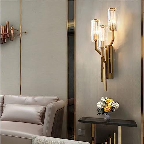 Harold Electricals Vintage Tribus Flambeau Clear Glass Wall Sconces | Antique Matte Brass Finish Wall Light for Living Room, Bedroom, Dining Area, Restaurant & Home Décor - Pack of 1(Bulb Included) - Image 4