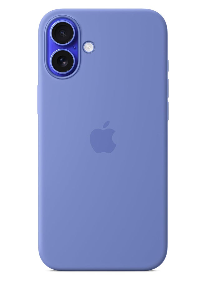 ابل  Apple iPhone 16 Plus Silicone Case with MagSafe Periwinkle - Image 1