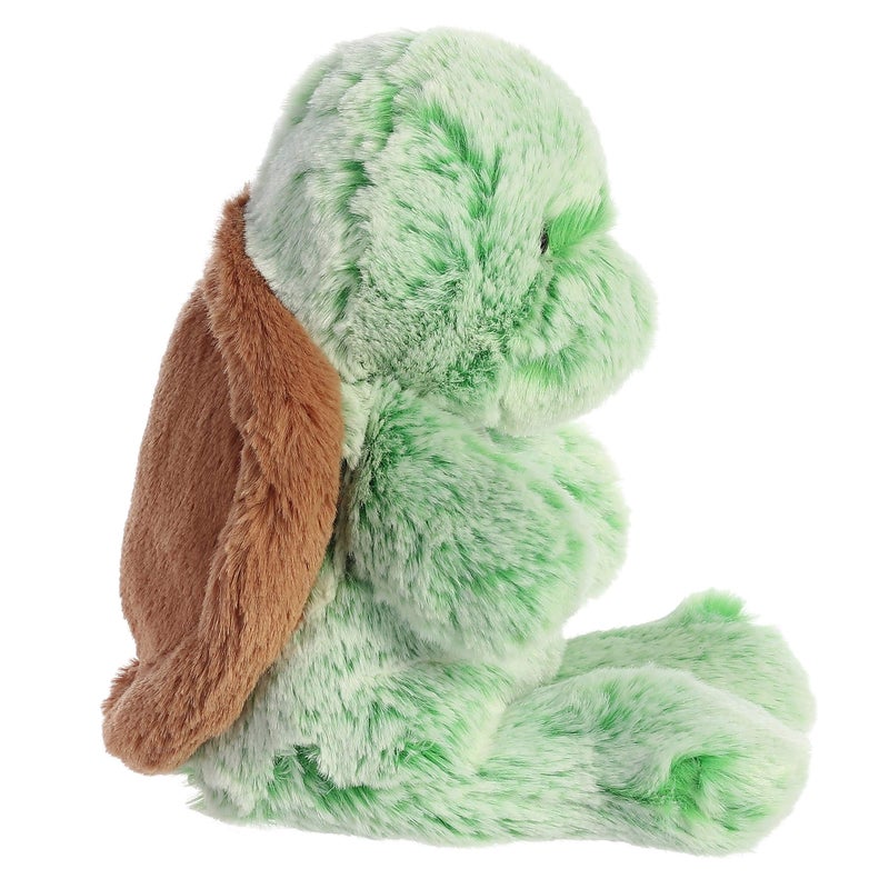 Aurora Snuggly Sweet  Softer Turtle Stuffed Animal  Comforting Companion  Imaginative Play  Green 9 Inches - Image 3