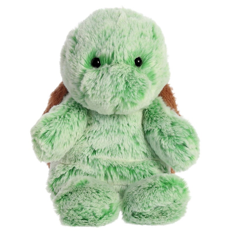 Aurora Snuggly Sweet  Softer Turtle Stuffed Animal  Comforting Companion  Imaginative Play  Green 9 Inches - Image 2