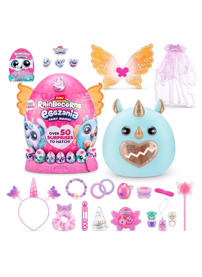 ZURU - Rainbocorns EGGZANIA Fairy Mania(Rhino) Series 1 Plush Soft Assorted - Image 1