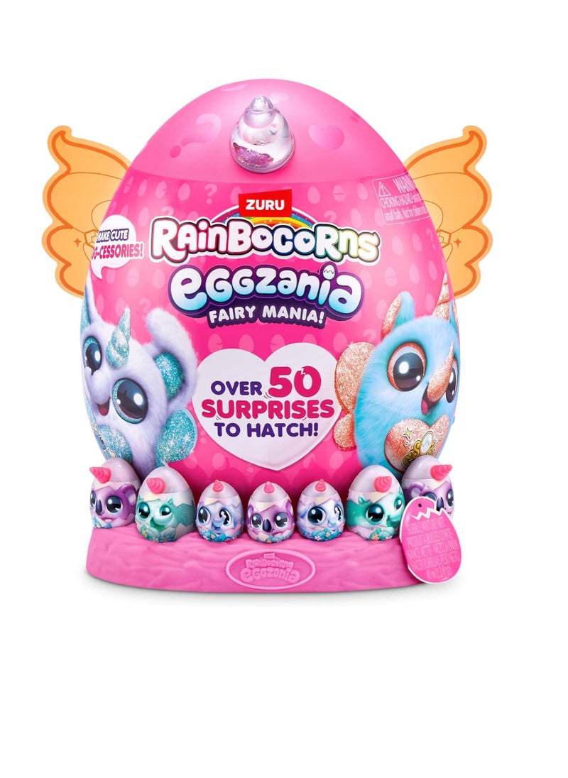 ZURU - Rainbocorns EGGZANIA Fairy Mania(Rhino) Series 1 Plush Soft Assorted - Image 1
