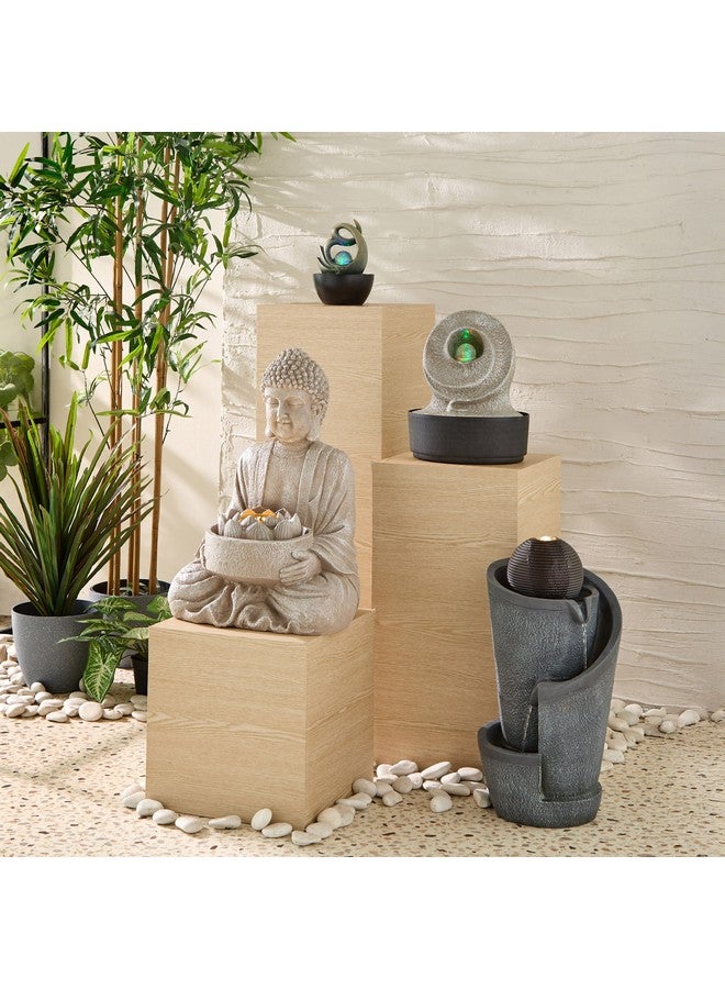 Home Box Belen Modern Fountain with LED Light 26 x 24 cm  - Image 4