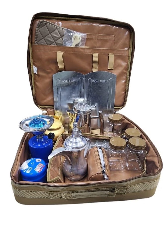 Cady One A complete tea and coffee bag, a picnic bag with an accessories set for trips and camping  - Image 2