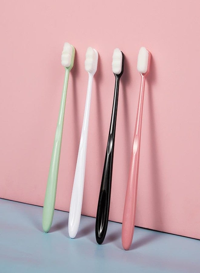 AHBHT Ultra-Soft Manual Toothbrushes, 15000 Micro Nano Bristles, Sensitive Teeth and Gums, Travel-Friendly (Multicolor) (4) - Image 1