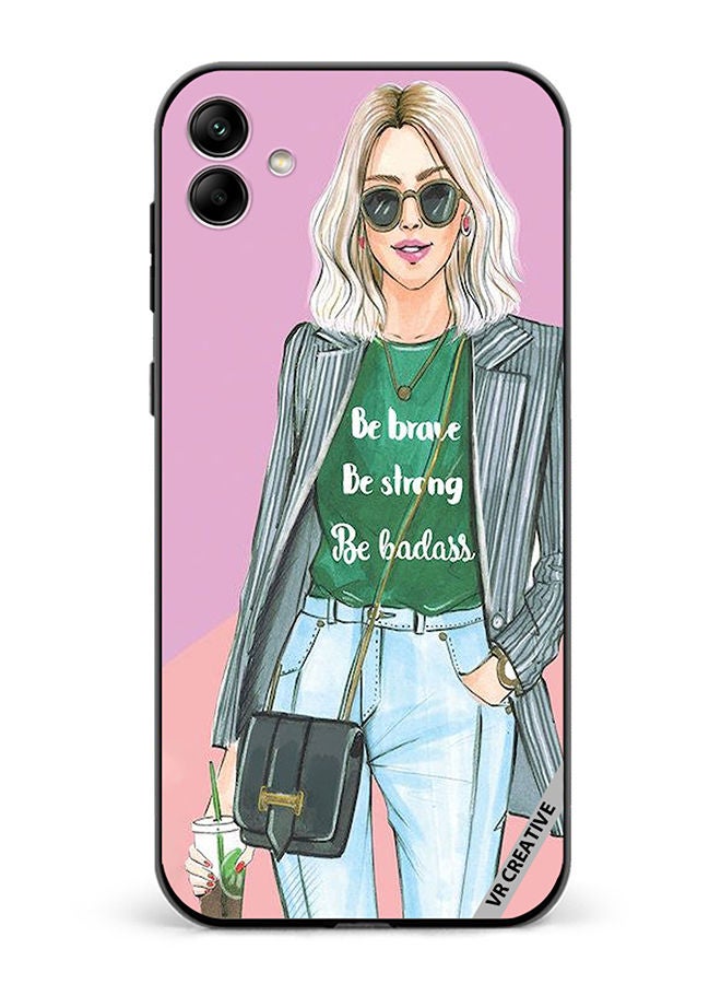 VR CREATIVE Protective Case Cover For Samsung Galaxy A04 Be Brave Be Strong Design Multicolour - Image 1