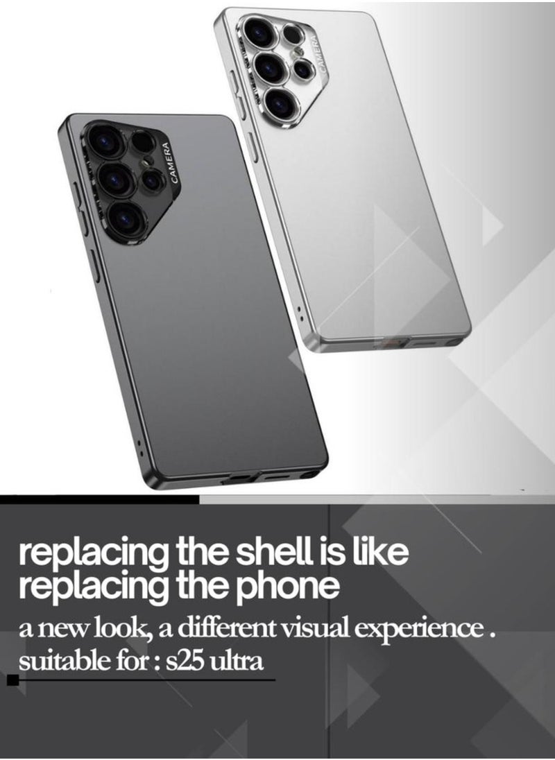 GKK - Stylish Slim Protective Case Compatible with Samsung Galaxy S25 Ultra 6.9 inch (2025) , Polycarbonate with Camera & Screen Protector, Full-Cover Hard Shell, Anti-Drop, All-Round Protection Phone Cover with Pen Slot Design - Pen Not Included - Image 1