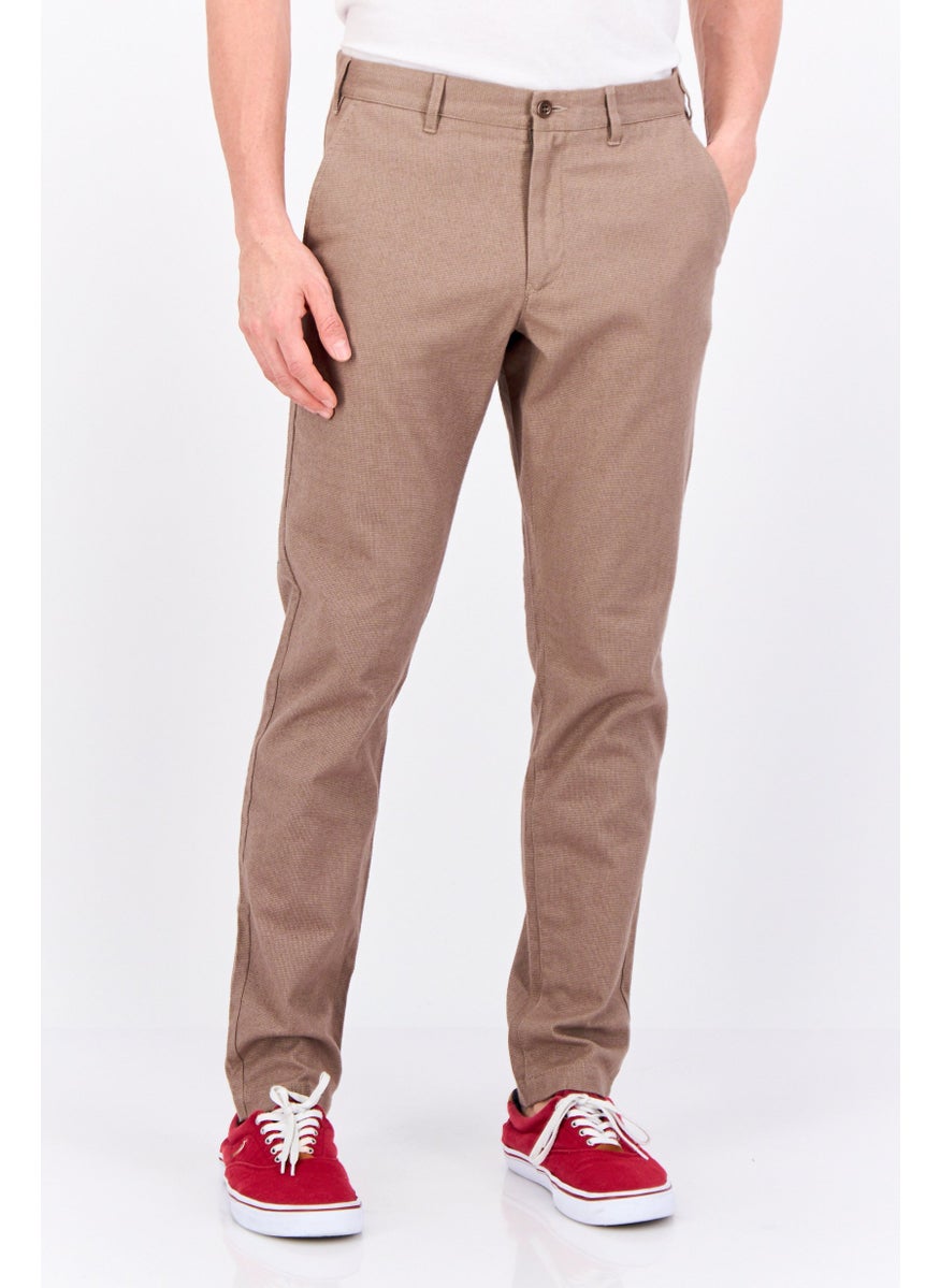 Men Slim Fit Textured Straight Leg Pants, Desert Brown - pzsku/Z4816569FC6E88D832286Z/45/_/1737642721/f14da634-d055-4808-96ec-378ad637f5aa