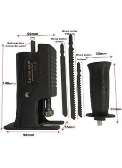 RMGS RMGS PREMIUM Reciprocating Saw Adapter Drill Modified Household Saw Power Drill to Jig Saw Portable Woodworking Cutting Tool DRILL NOT ICLUDED  - Image 3