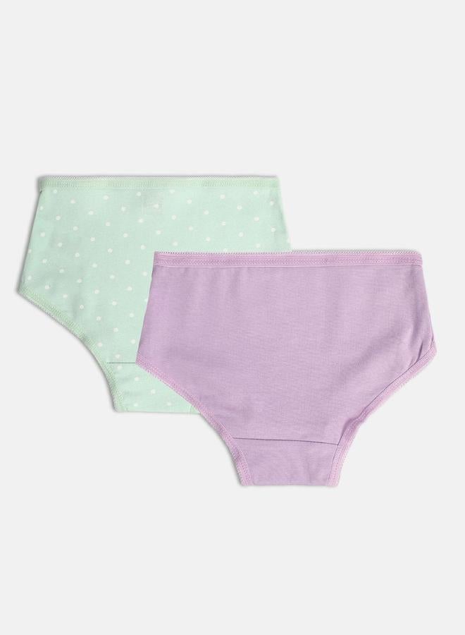 MINIKLUB Pack of 2 - Girls Cotton Knitted Briefs - Image 2