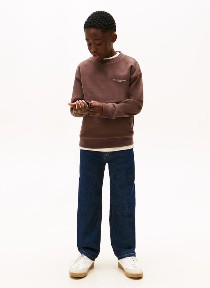 تومي هيلفيغر كنزات أطفال برقبة دائرية - Image 3