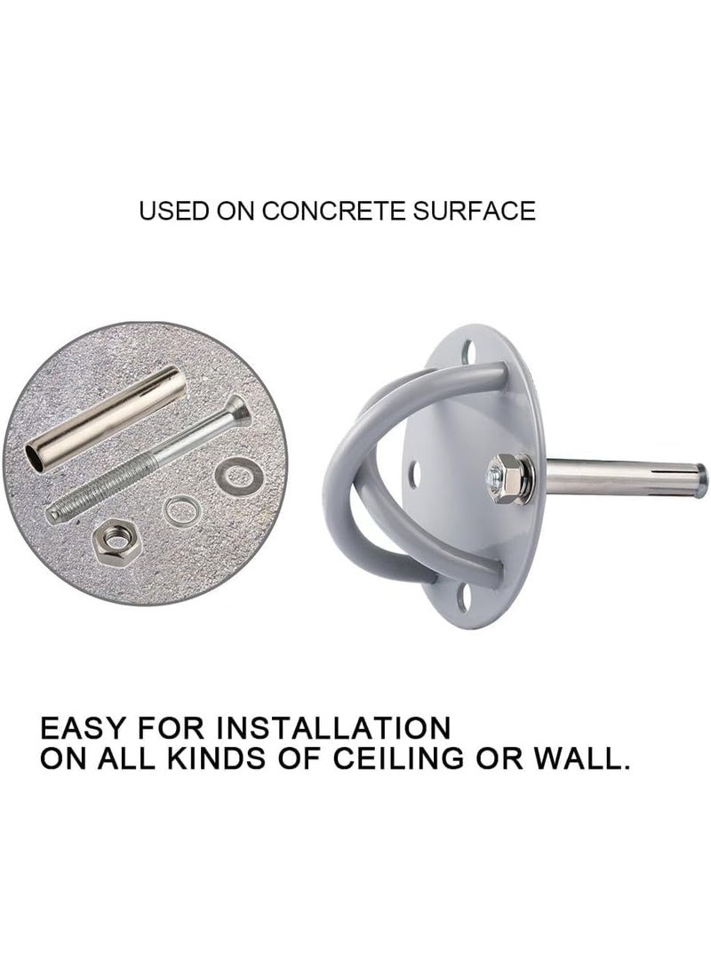 سبورت كيو قاعدة تثبيت SportQ X-Mount للـ TRX والرباطات الرياضية – حديد قوي مع 4 براغي تثبيت – مناسب للحائط أو السقف – لتحمل الأحمال الثقيلة وتمارين المقاومة واليوغا الهوائية - Image 2