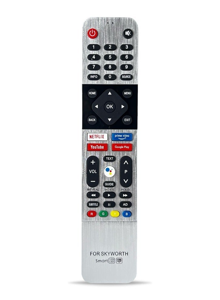 Replacement remote control for Skyworth Smart TV, SKYWORTH Smart Tv LCD, LED, suitable for many models of Skyworth Smart TVs