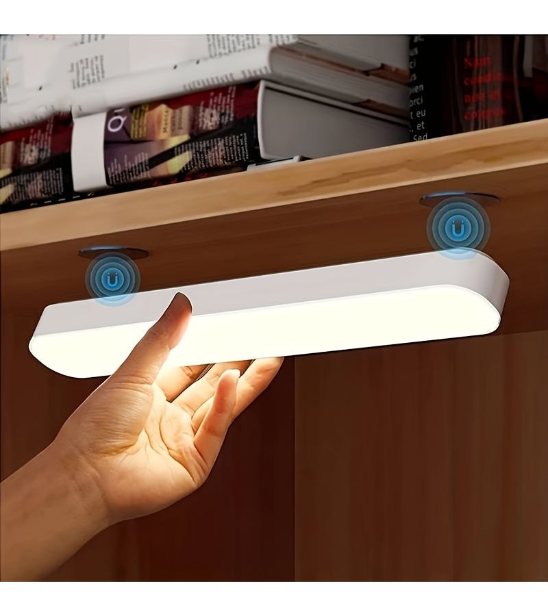 1 × ضوء قابل للتعتيم تحت الخزانة، ضوء قراءة LED لاسلكي باللمس، بحجم 10 إلى 23 بوصة، محمول بقابلة لإعادة الشحن ببطارية ليثيوم، ثلاثة أوضاع للألوان مع سطوع قابل للتعتيم - Image 4