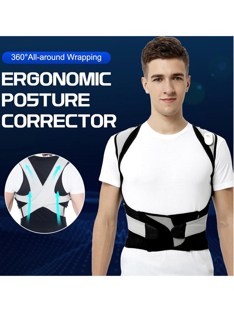 يوڠام مثبت وضعية الظهر ودعامة الكتف القابلة للتعديل لدعم العمود الفقري العلوي والوسطي، دعم أسفل الظهر، تخفيف آلام الرقبة والكتف والظهر - Image 4