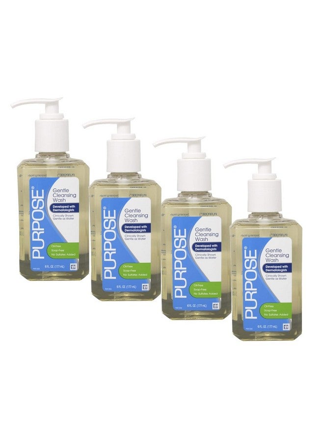 Purpose Gentle Cleansing Wash, 6 Fl Oz (Pack of 4) - Image 1