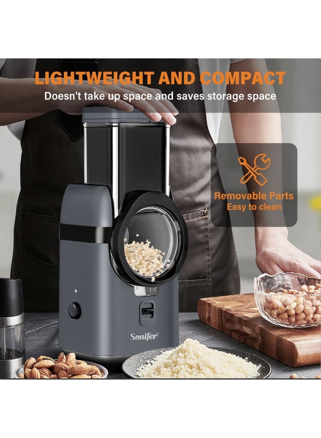 Sonifer 80W Electric Salad Maker & Vegetable Shredder 6-in-1 Multifunction Food Processor  Slicer & Chopper with Stainless Steel Discs  Large Feeding Tube 220-240V - Image 5