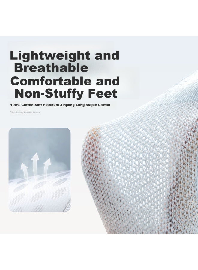 Bei Bi Baby Socks Spring And Summer Thin 100% Cotton Socks Newborn Children's Mid-tube Socks Loose Mouth Boneless Breathable Baby Socks