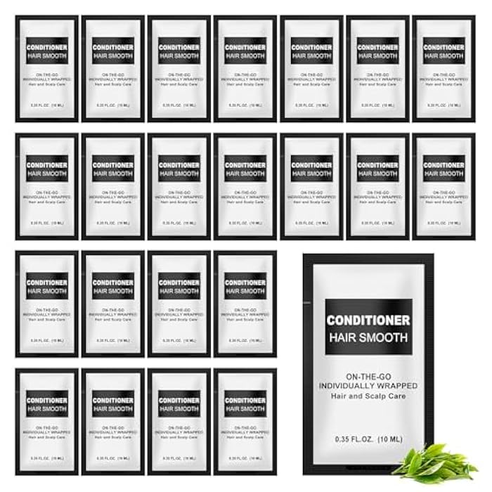 FAOEHN Travel Size Conditioner Packets Bulk Pack of 30,Individually Wrapped 0.35 fl oz (10 ml) Disposable Small Mini Conditioner Gel Pack Toiletries Supplies for Hotel,Guests,Homeless,Charity,Gym - Image 1