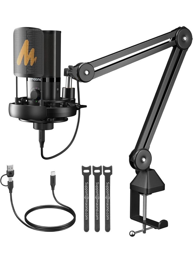 ماونو PM450S ميكروفون مكثف – تسجيل احترافي للبودكاست والبث والتعليق الصوتي - Image 1