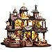 Spilay DIY Miniature House Kit Edinburgh Castle Dollhouse with Music Box and Dust Cover 3D Wooden Puzzle Book Nook Kit for Adult Creative Bookshelf DecorUnique Gift for Teens Book Lovers - Image 2