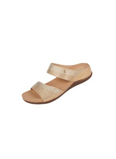 Michelle Morgan 092-3015 Michelle Morgan Ladies Casual Sandals 414RJ27E Gold  - Image 1