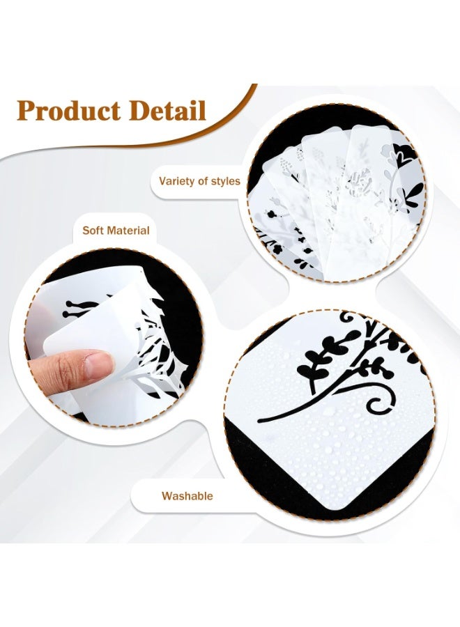 Stencils for Painting on Wood, Reusable Flower Stencils Painting Crafts Templates Drawing Stencil for Painting on Wood, Wall, Furniture - Image 3