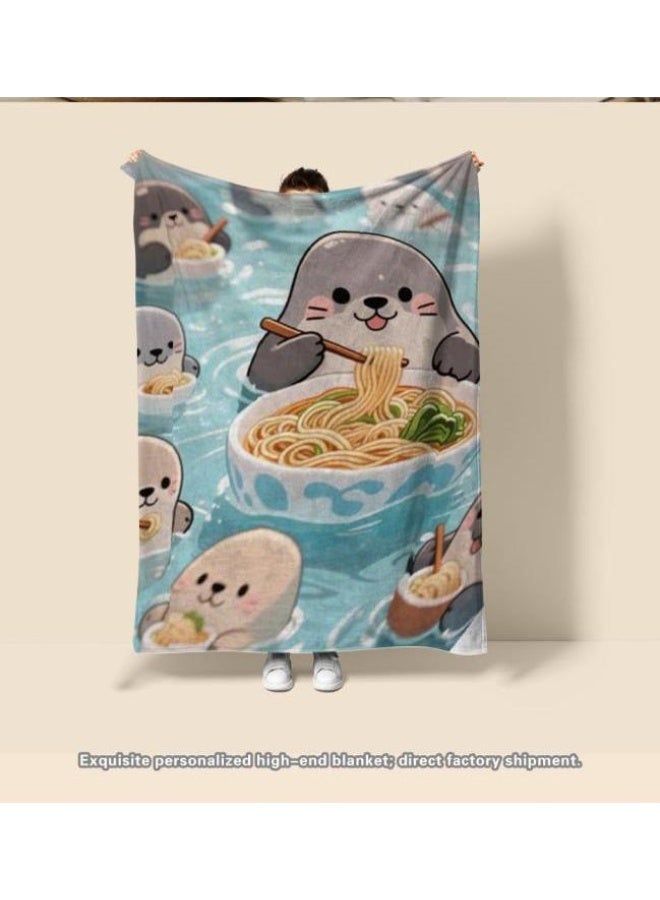 عام بطانية رقيقة من الفانيلا الكرتونية للأطفال والرضع (دافئة ومريحة، ومناسبة للنوم والألعاب) 70 سم * 100 سم - Image 3