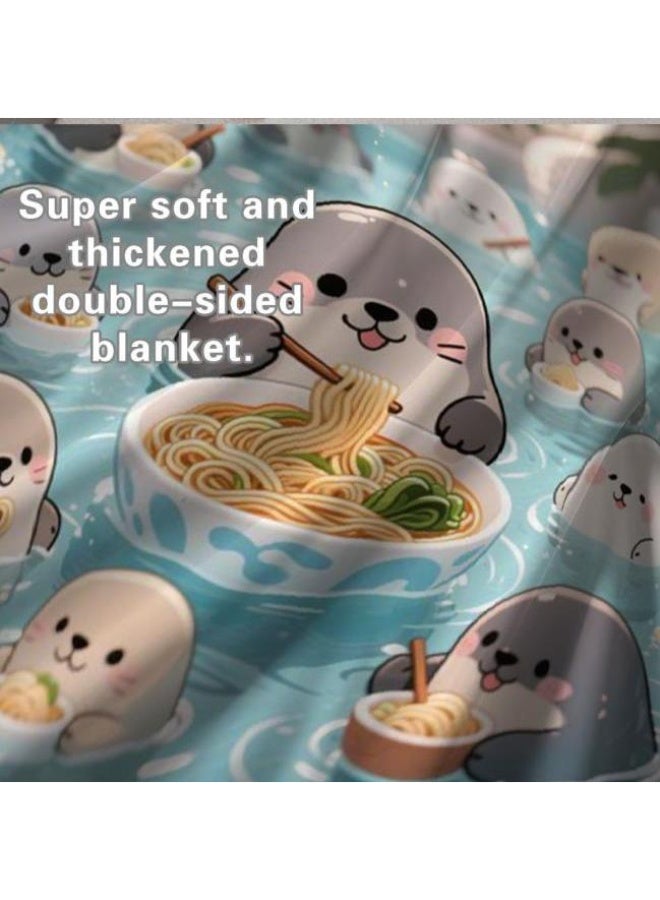 عام بطانية رقيقة من الفانيلا الكرتونية للأطفال والرضع (دافئة ومريحة، ومناسبة للنوم والألعاب) 70 سم * 100 سم - Image 5