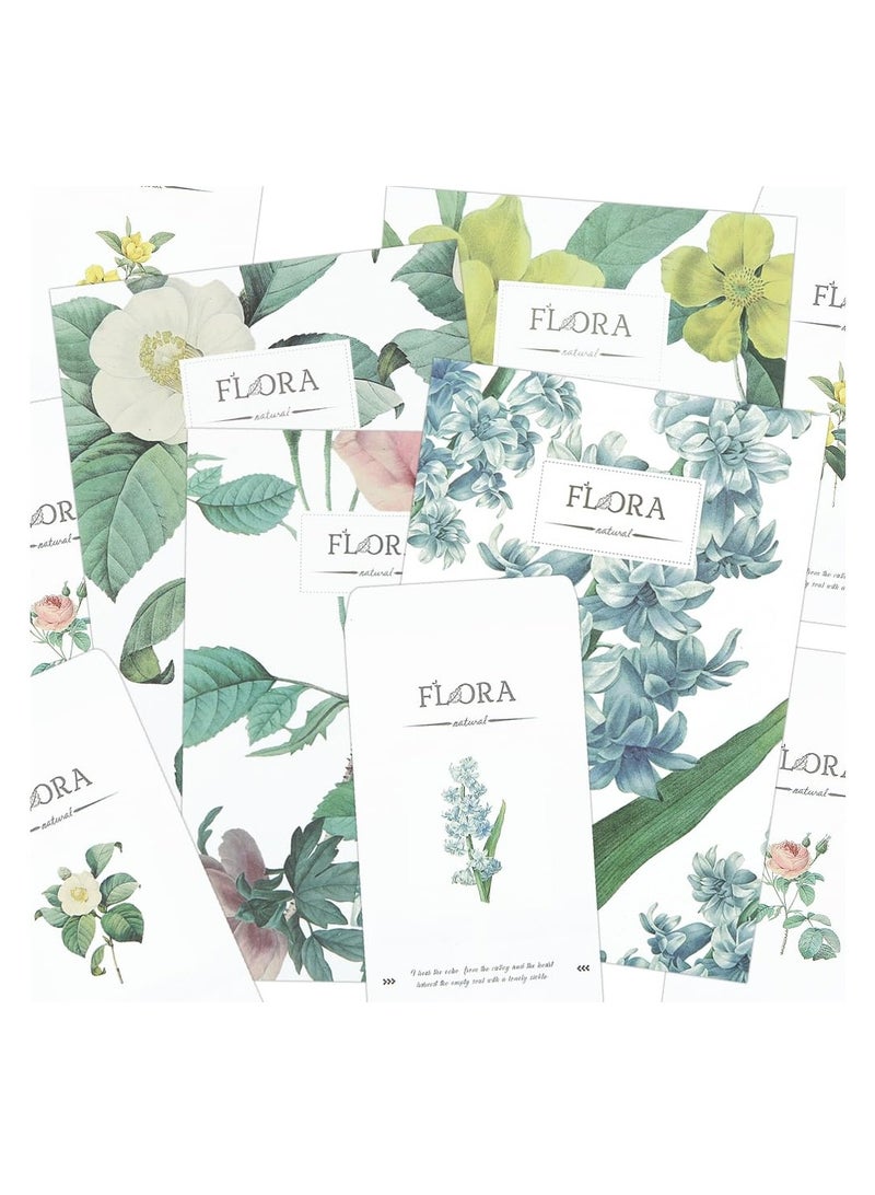 Generic 72 Pcs Floral Stationery Set, 48 Lined Papers & 24 Envelopes, 4 Beautiful Designs for Girls & Women, Suitable for Letters, Camp, Office & School  - Image 4