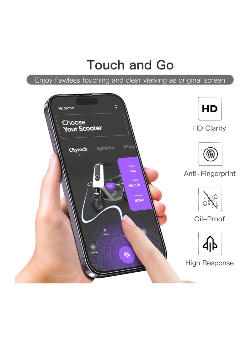 4 in 1 Protection Pack for Apple iPhone 14 Pro Max - Screen Protector, Privacy Screen Protector , Camera Lens Protector and Case Cover  - Image 5
