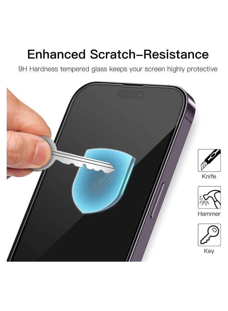 4 in 1 Protection Pack for Apple iPhone 14 Pro Max - Screen Protector, Privacy Screen Protector , Camera Lens Protector and Case Cover  - Image 4