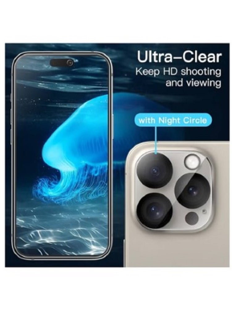 Generic - 4 in 1 Protection Pack for Apple iPhone 14 Pro Max - Screen Protector, Privacy Screen Protector , Camera Lens Protector and Case Cover - Image 1