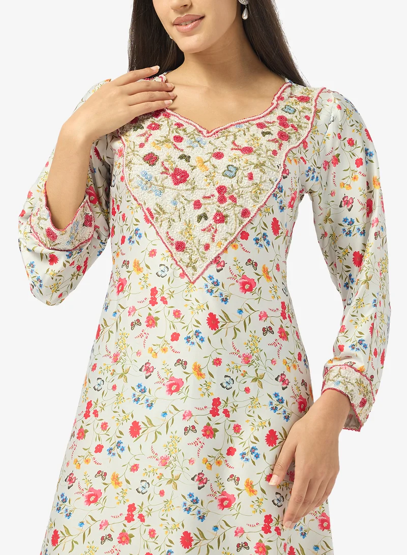 Arabian Closet  Embellished Belted Jalabiya for Women | Best Price UAE