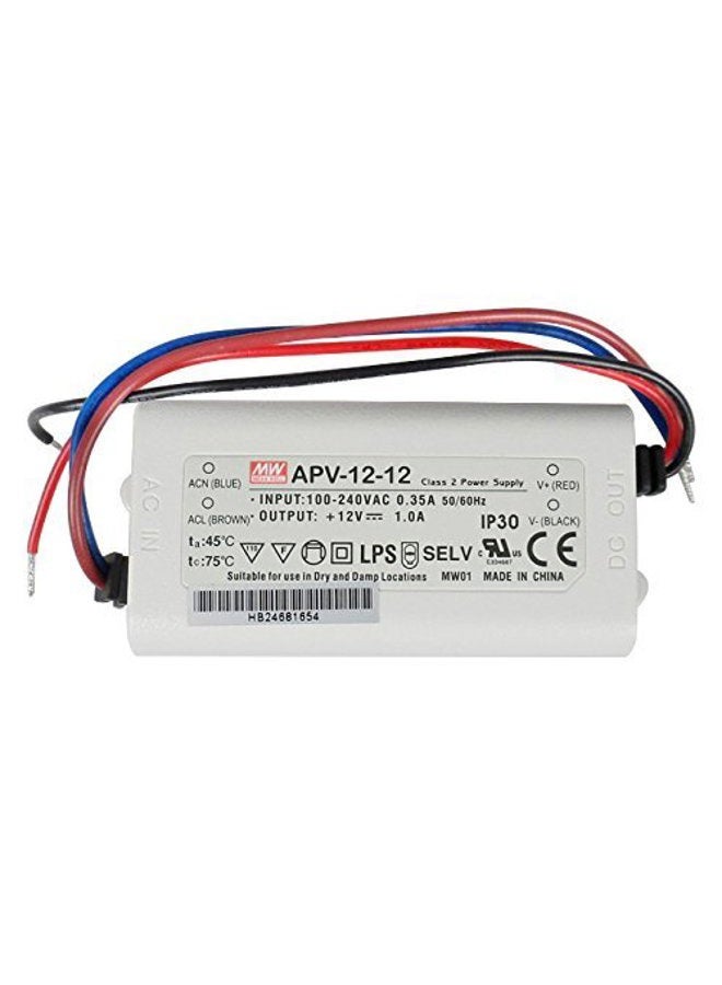 Mean Well APV-12-12 12V 1A Power Supply LED Driver Water & Dust-proof by MEAN WELL