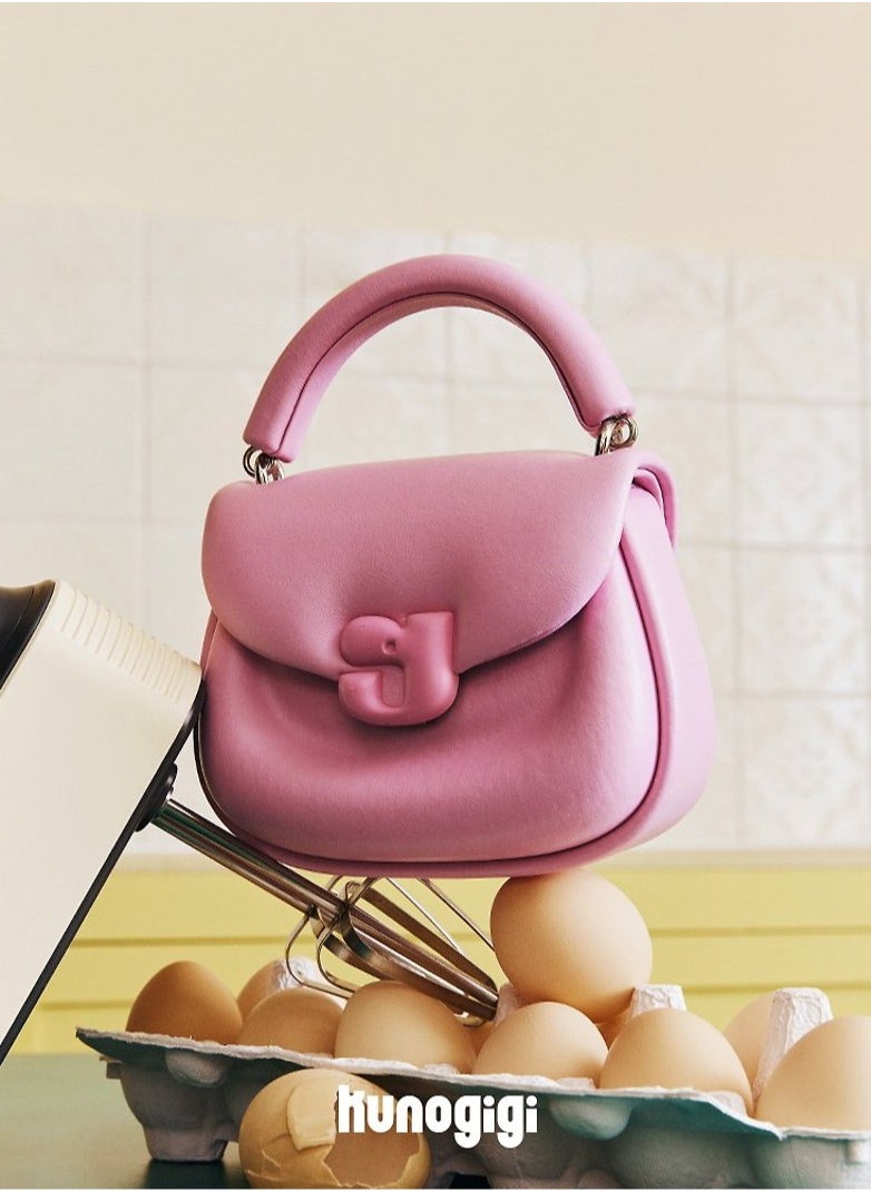 Kuno - KUNOGIGI  multi-color top layer cowhide genuine leather bag hand-held shoulder bag - Image 1