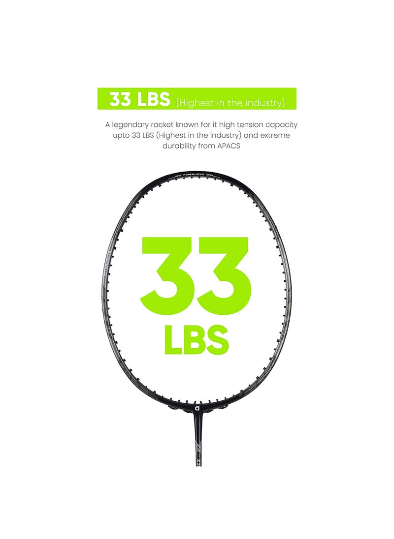 Apacs Z-Ziggler Lite Unstrung Badminton Racket | 33 LBS 6g & 6.2 mm Slim Shaft | 3 3/8 inches Grip Size | Lightweight Design | Includes Full Cover for Protection  - Image 3