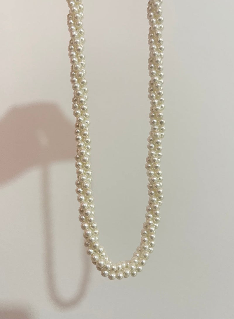 Urban Jewel Pearl Twisted Necklace - Image 1