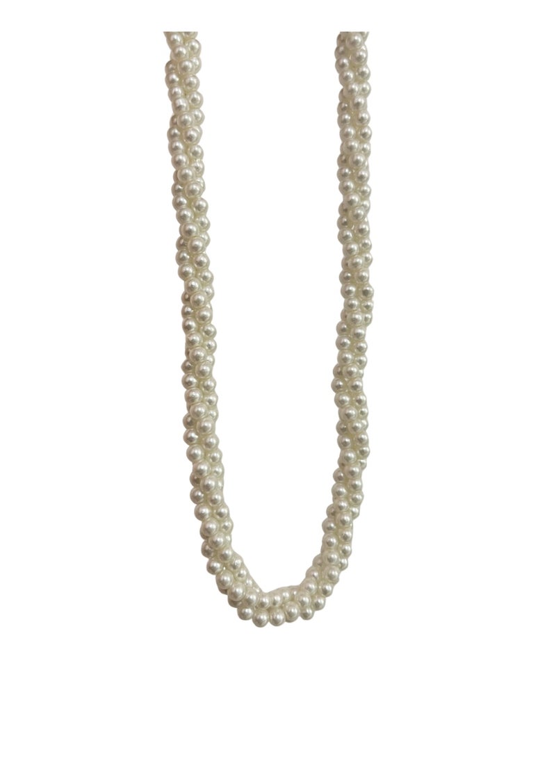 Urban Jewel Pearl Twisted Necklace - Image 2