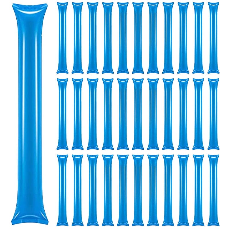 Lovecheer 50PCS Thunder Sticks Blue Cheering Sticks Noisemakers for Sports Events Party Team Spirit - Image 2