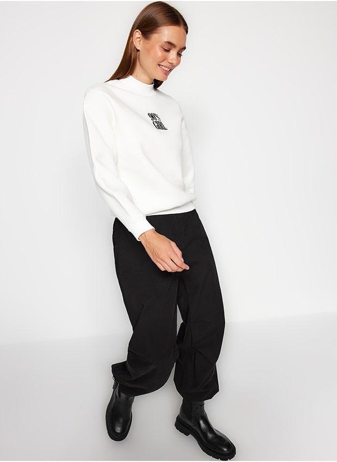 Sweatshirt - White - Regular fit