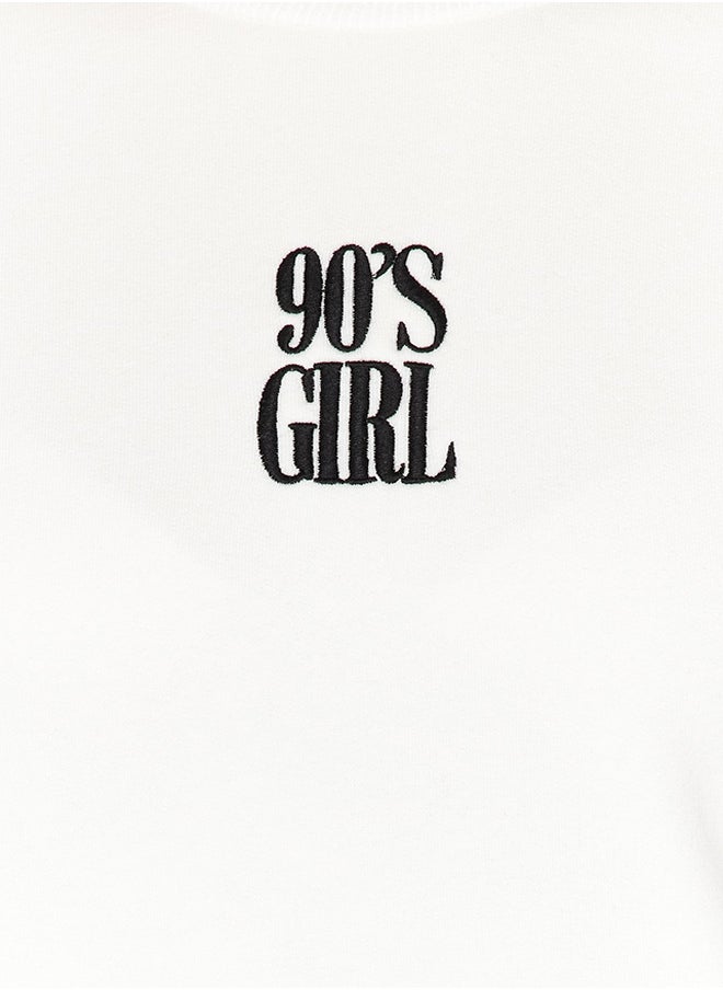 Sweatshirt - White - Regular fit