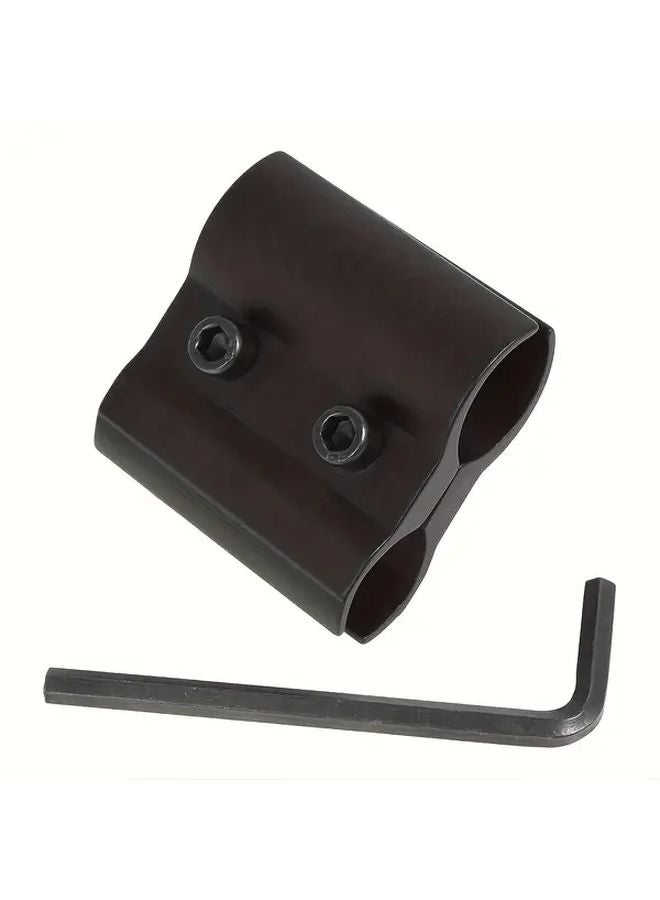 2pcs Black Heavy Duty Aluminum Flashlight Holder with Hex Wrench Clip for 11 23mm - Image 4