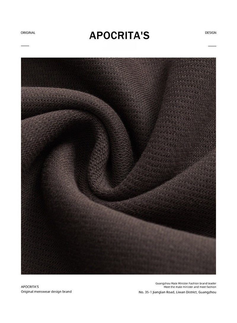 APOCRITA'S Round Neck Long Sleeved Lazy Wide Casual Hoodie - Image 4