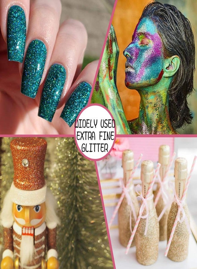 Estanoite Extra Fine Glitter, Set of 24 Colors Nail Arts Cosmetic, Resin Crafts Loose Glitter Powder Shaker for Face Body Hair Eye Lip Gloss Makeup, Slime and Tumbler Making (8g) - Image 5