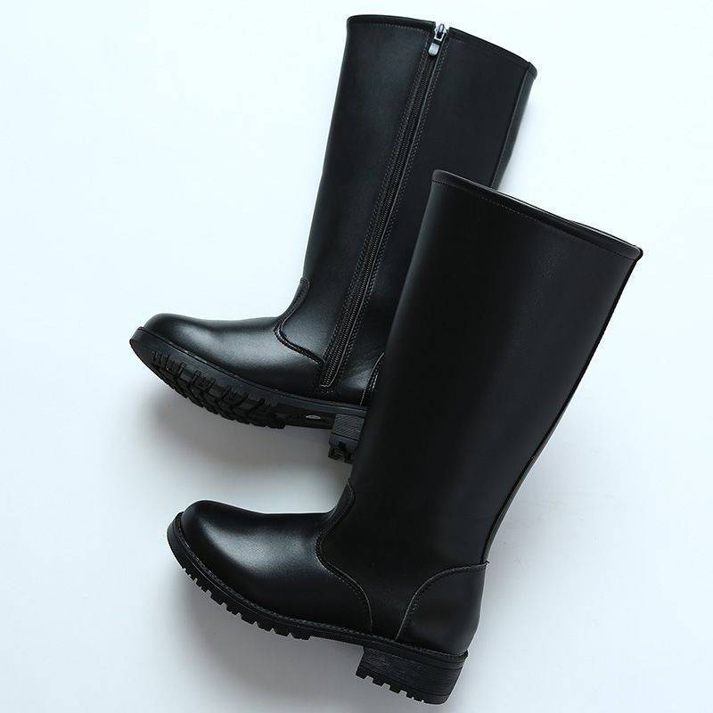 Captain Boots, Flag-Raising Knight Guard, Concierge, Semesters, Riding Boots, Long-Tube Performance Shoes, Leather Boots, High - Image 1