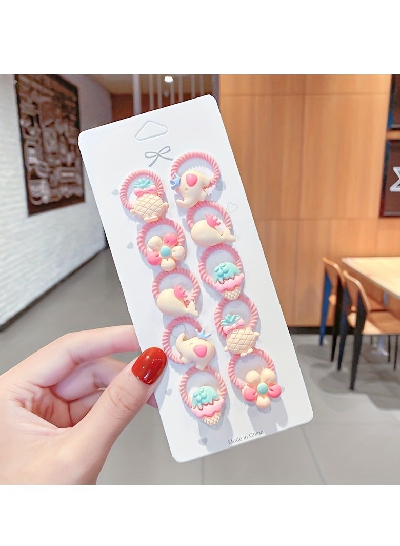 إيفرين 50 قطعة في عبوة من الأربطة المطاطية التي لا تؤذي الشعر وتتمتع بمرونة جيدة للفتيات، حبل رأس مطاطي برباط مطاطي، ربطة شعر صغيرة الحجم، إكسسوار للشعر بحلقة شعر متشابكة - Image 4