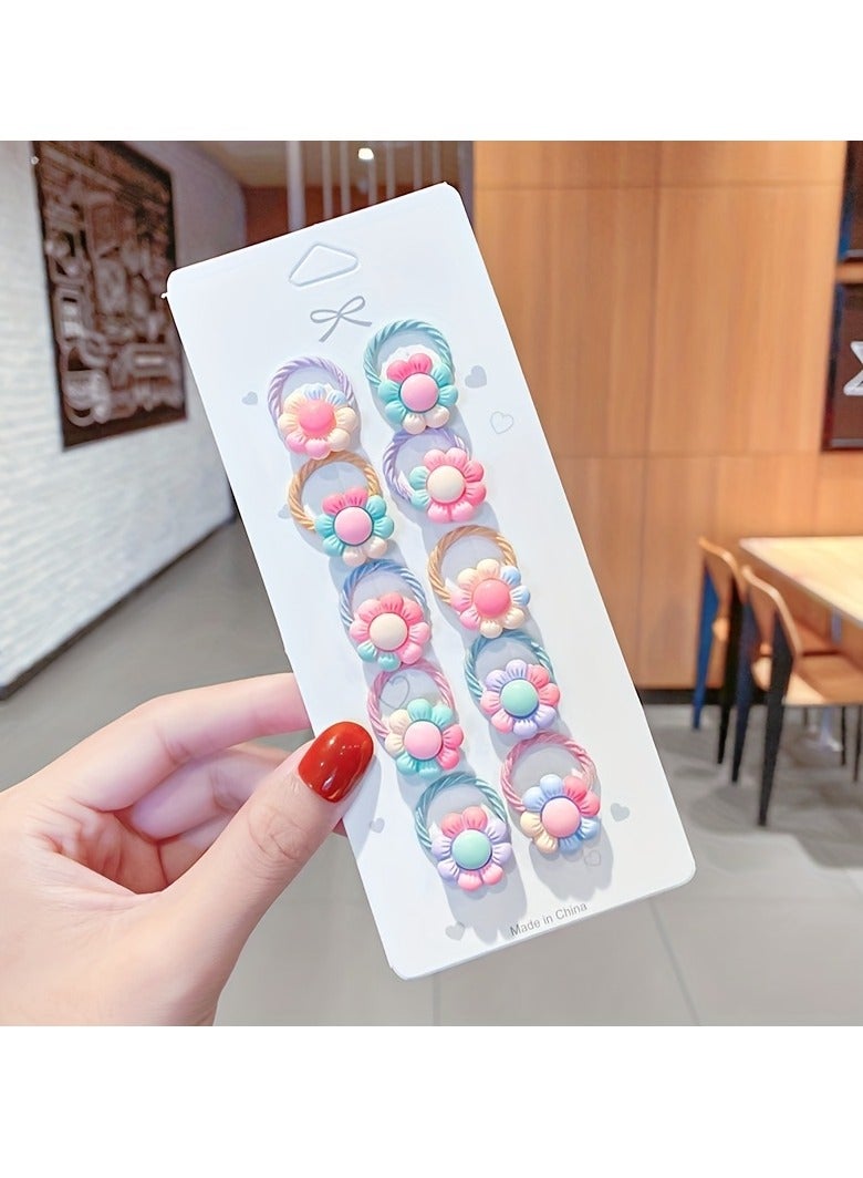 إيفرين 50 قطعة في عبوة من الأربطة المطاطية التي لا تؤذي الشعر وتتمتع بمرونة جيدة للفتيات، حبل رأس مطاطي برباط مطاطي، ربطة شعر صغيرة الحجم، إكسسوار للشعر بحلقة شعر متشابكة - Image 5