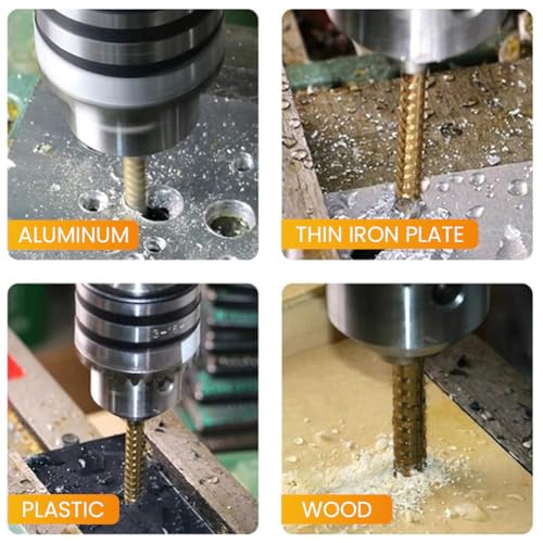 Serplex® 6PCS Step Drill Bits Set, HSS High Speed Steel for Stainless Steel, Metal, Wood, Plastic Drilling 4-32MM/4-20 MM/4-12MM/6MM/8MM/3MM with Case for Woodworking, DIY Lovers - Image 5